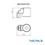 COIL (DEUTSCH-DT4) 100%ED (09400) 12VDC 13x37.7mm 20.5W 